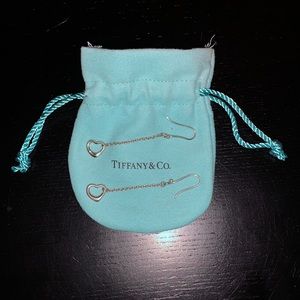 TIFFANY & CO STERLING HEART EARRINGS